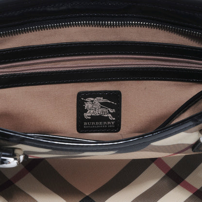 Burberry Nova Check Medium Tote Black 6 of 8