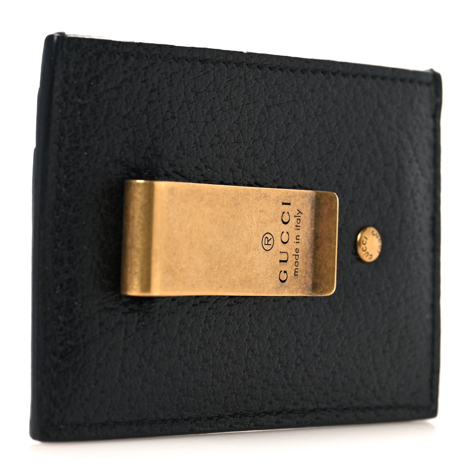 Gucci Calfskin Web Money Clip Black 3 of 6
