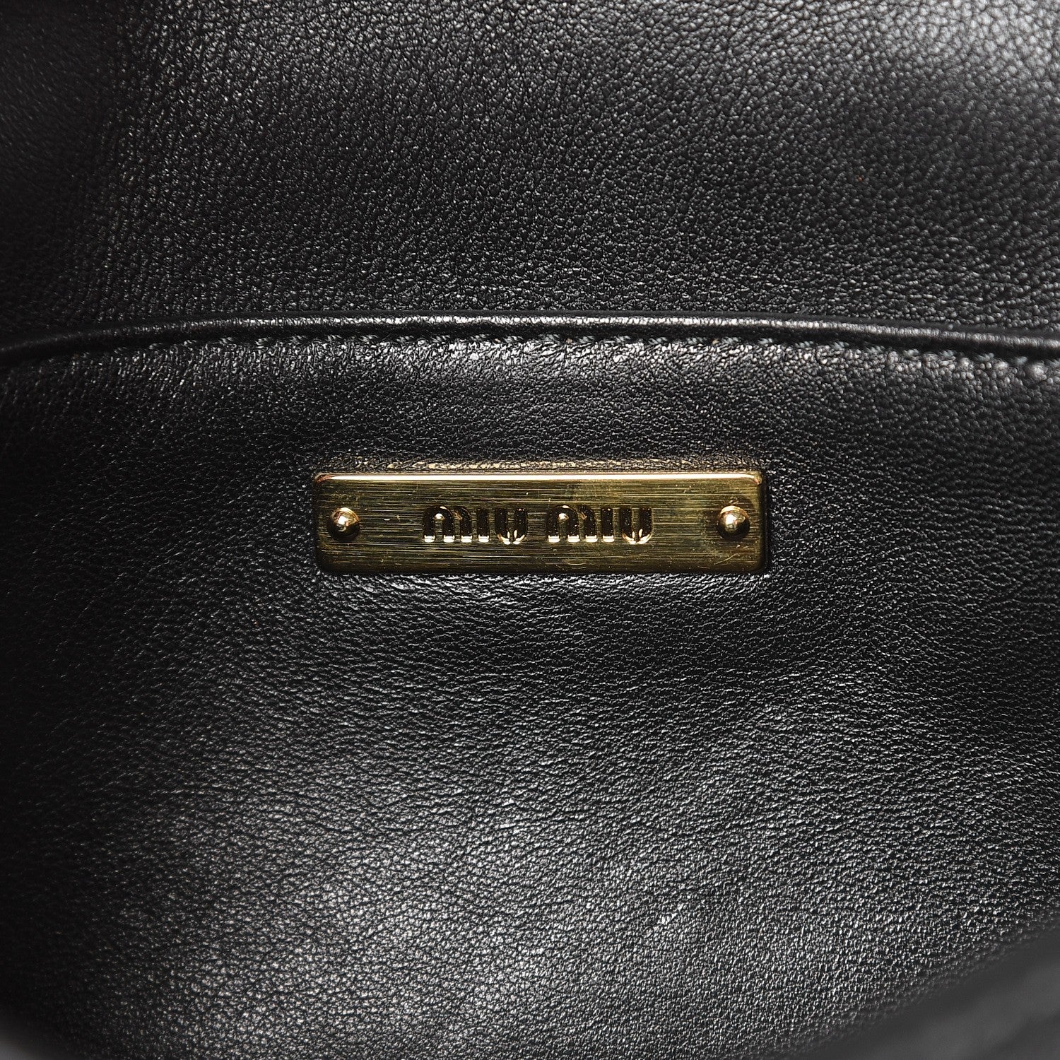 Miu Miu Matelasse Delice Miu Logo Bag Nero Black 6 of 7