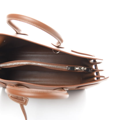 Saint Laurent Grained Calfskin Topstitch Small Sac De Jour Cognac 5 of 11