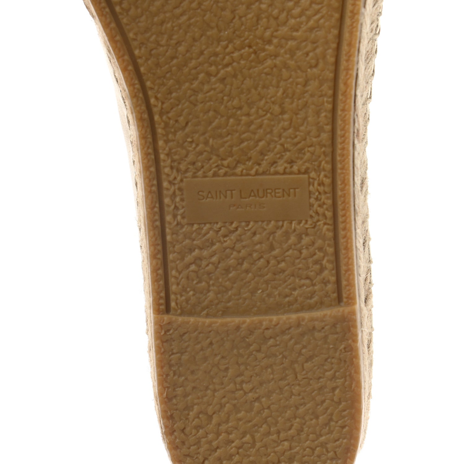 Saint Laurent Metallic Lambskin Monogram Espadrilles 38 Platino 6 of 8