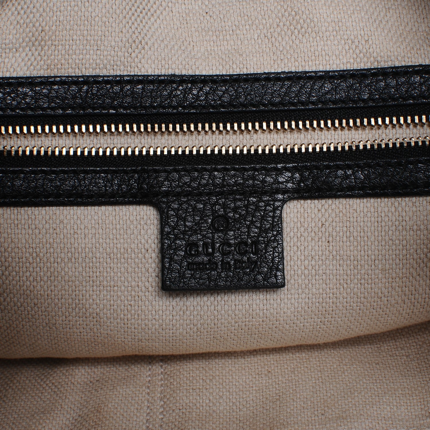 Gucci Pebbled Calfskin Medium Soho Chain Shoulder Bag Black 6 of 7