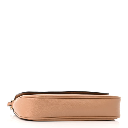 Gucci Pebbled Calfskin Medium Soho Flap Crossbody Camelia 4 of 10