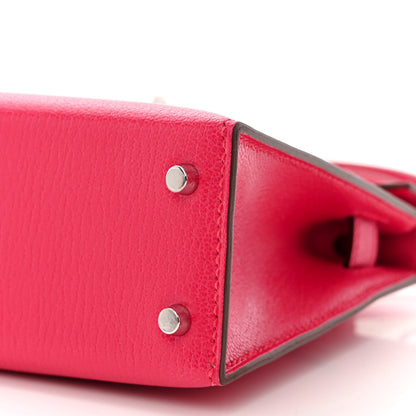 Hermes Chevre Chamkila Mini Kelly Sellier 20 Rose Extreme 10 of 11