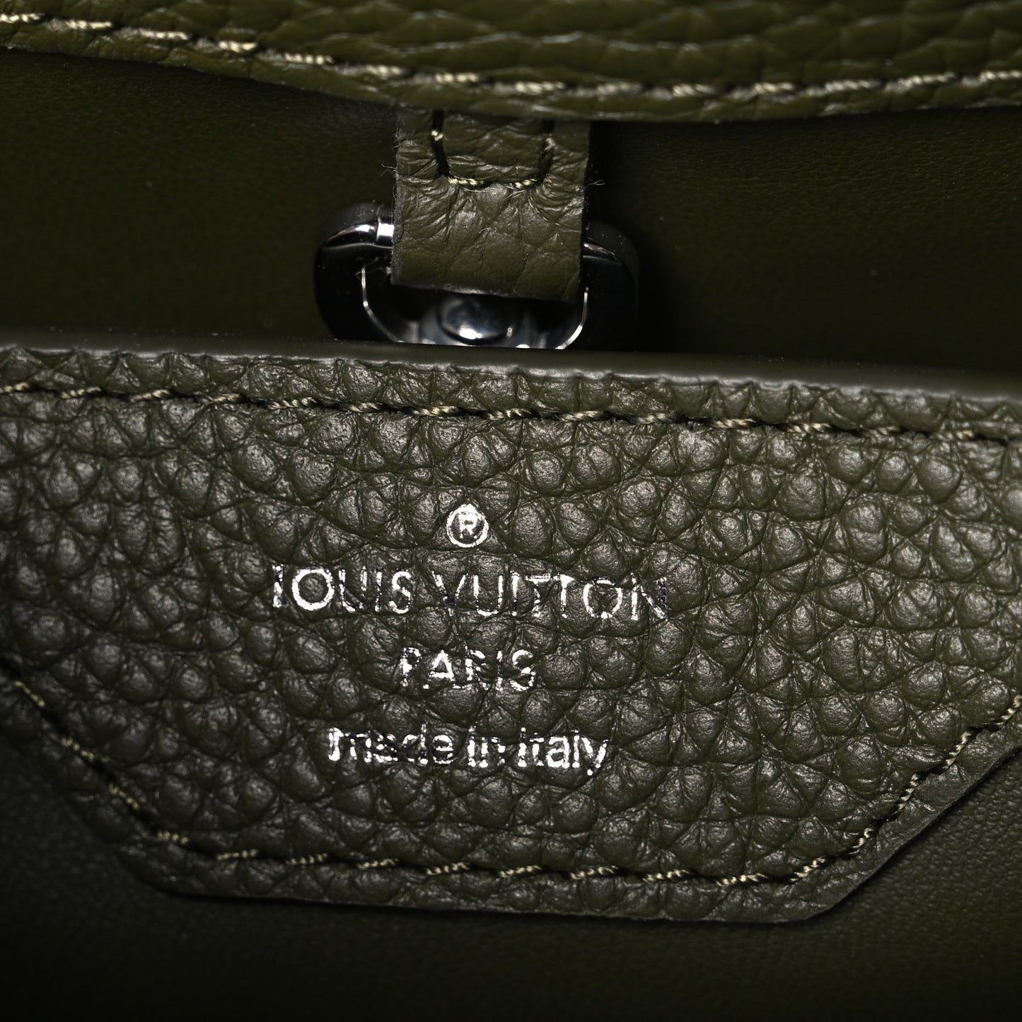 Taurillon Capucines BB Khaki