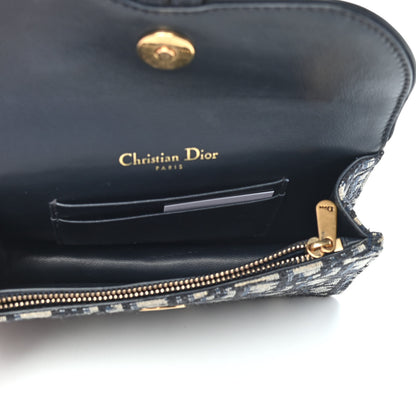 Christian Dior Oblique Saddle Belt Bag Blue 4 of 7