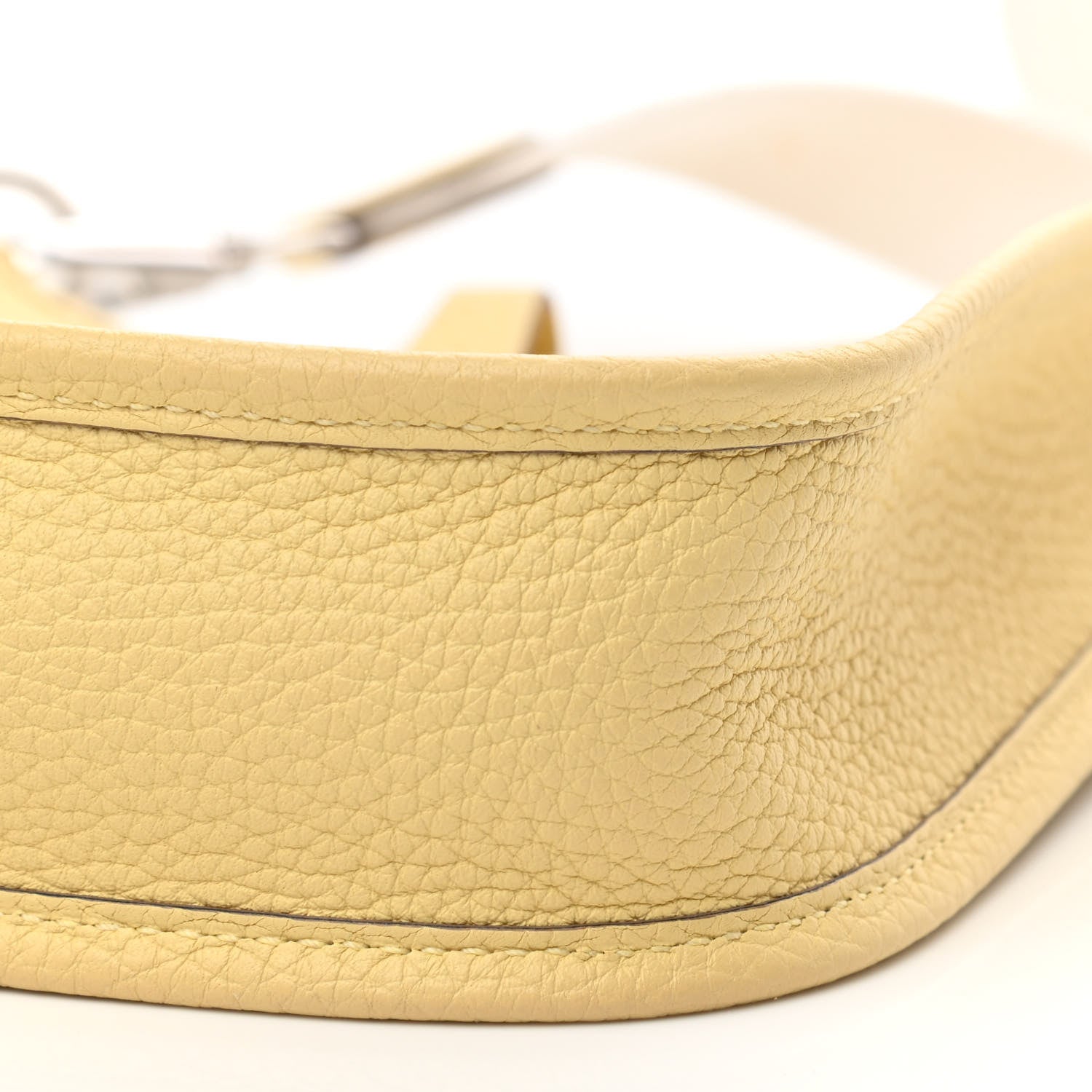 Hermes Taurillon Clemence Amazone Evelyne TPM Jaune Poussin Craie 10 of 11