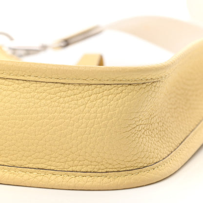 Hermes Taurillon Clemence Amazone Evelyne TPM Jaune Poussin Craie 10 of 11