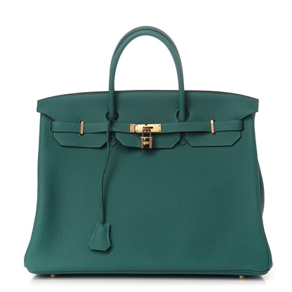 Hermes Togo Birkin 40 Malachite 1 of 11