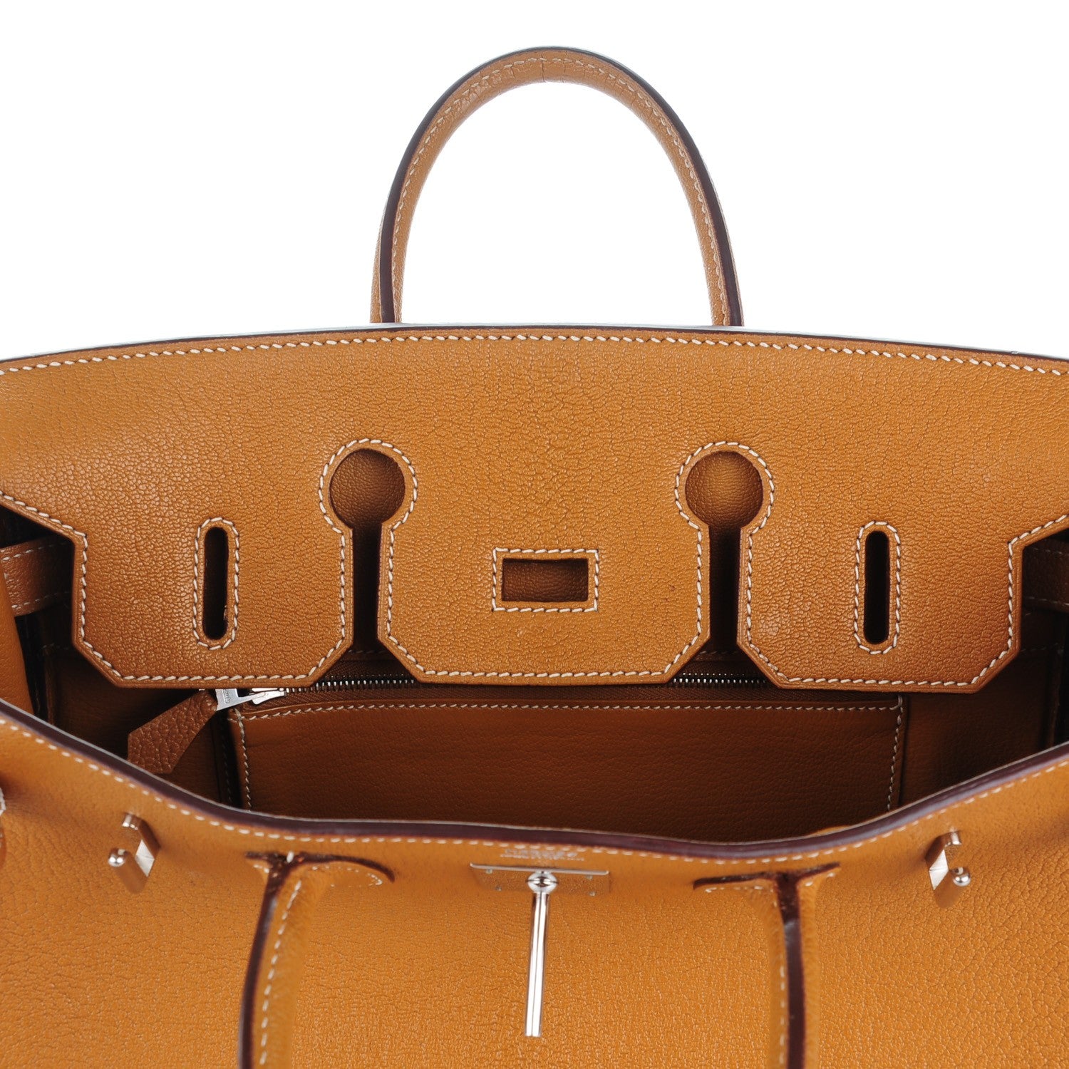 Hermes Chevre De Coromandel HAC Birkin 28 Caramel 153586
