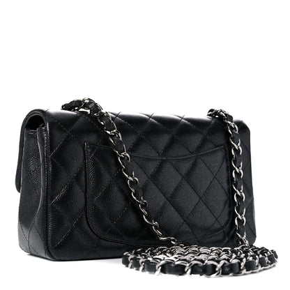 Chanel Iridescent Caviar Quilted Mini Rectangular Flap Black 3 of 10