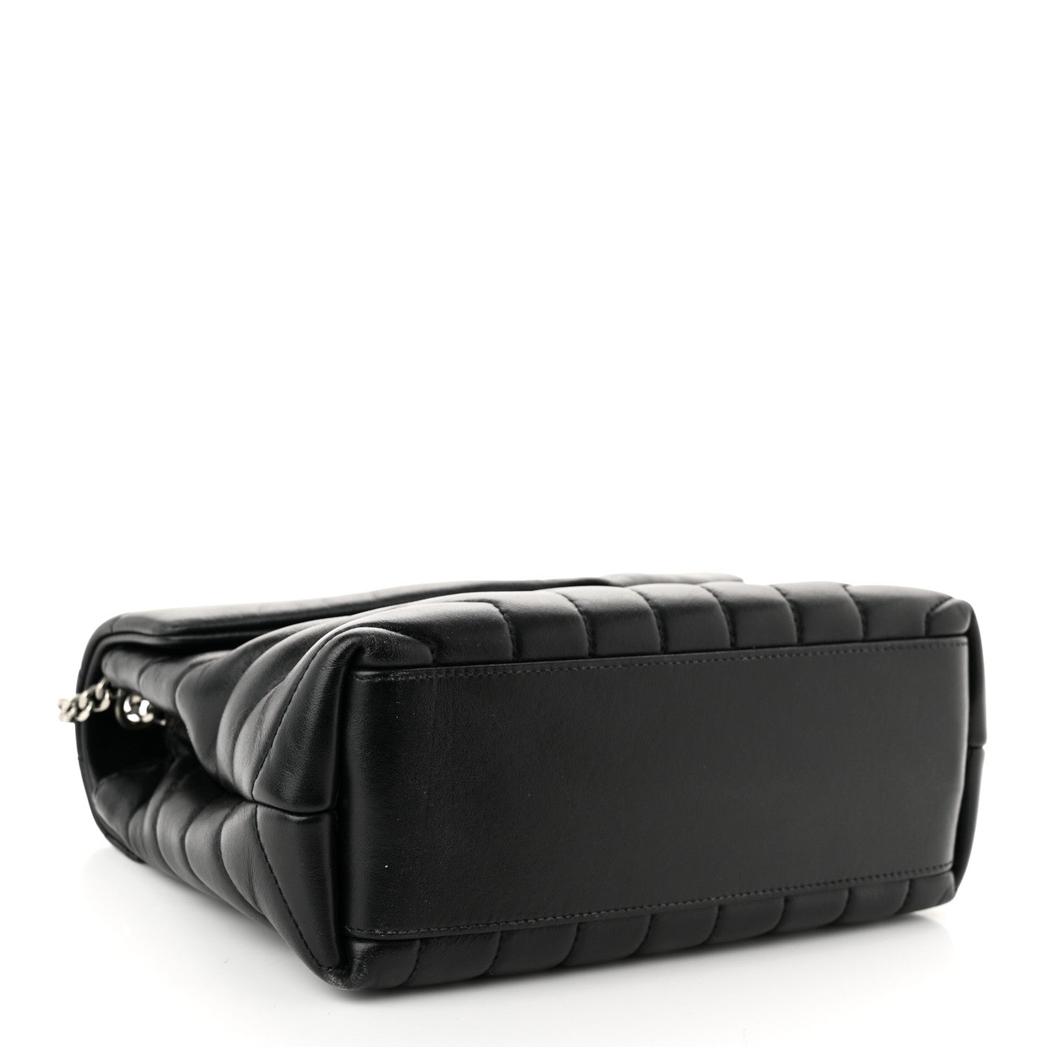 Saint Laurent Calfskin Y Quilted Monogram Small Loulou Chain Satchel Black 4 of 10