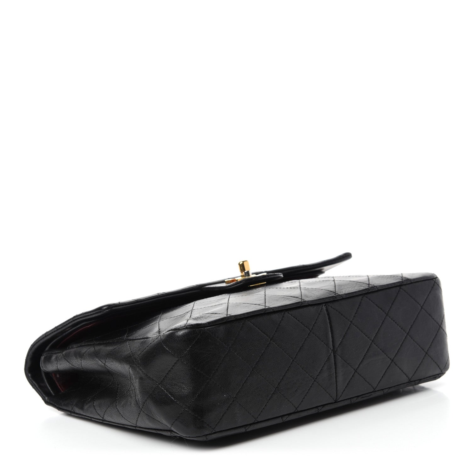Chanel Lambskin Quilted Medium Double Flap Black 4 of 12