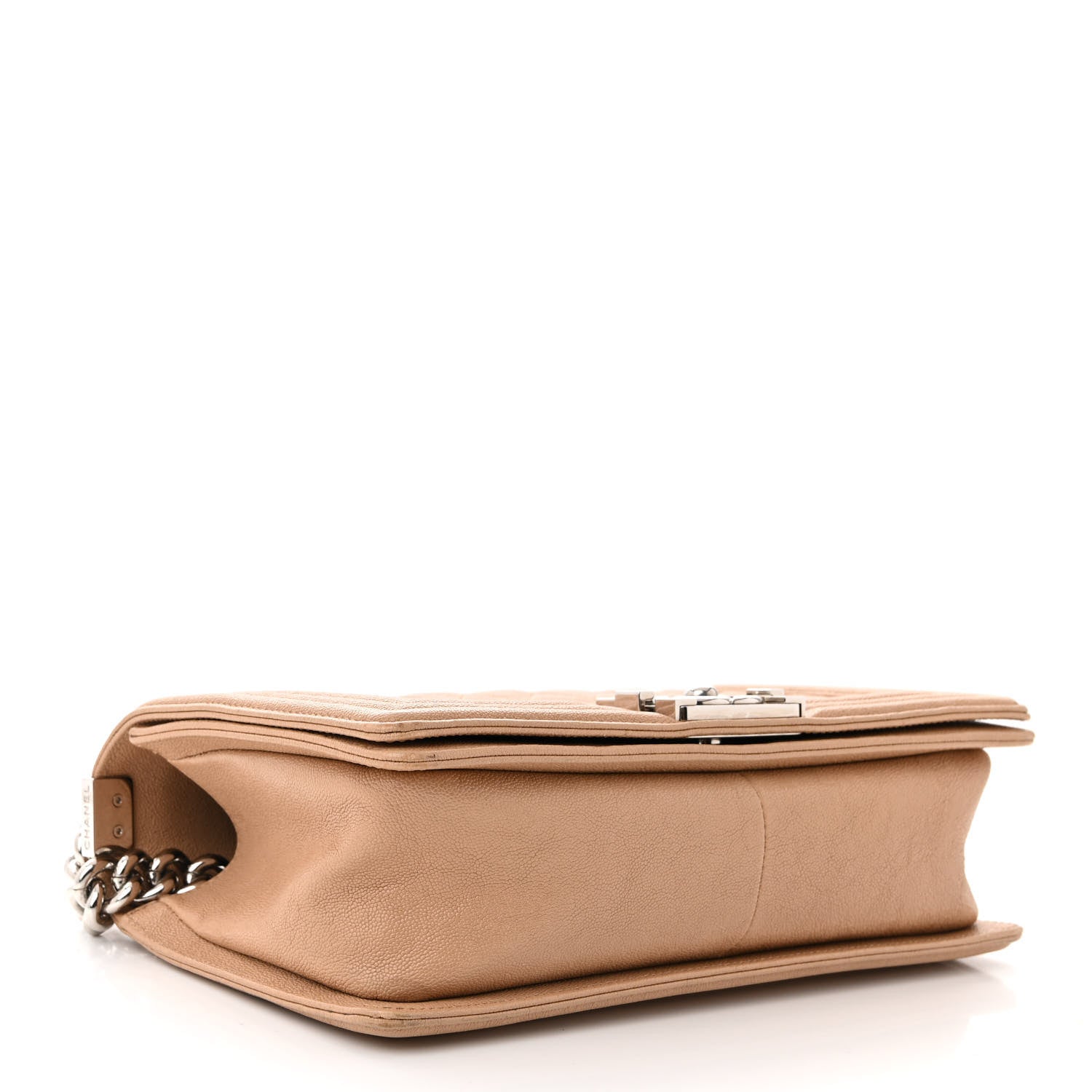Chanel Caviar Quilted Medium Boy Flap Beige 4 of 14