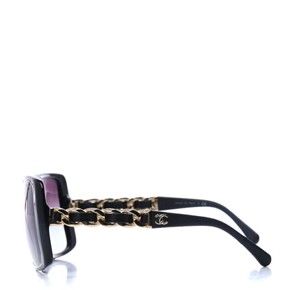 Chanel Square CC Chain Sunglasses 5215Q Black 3 of 4