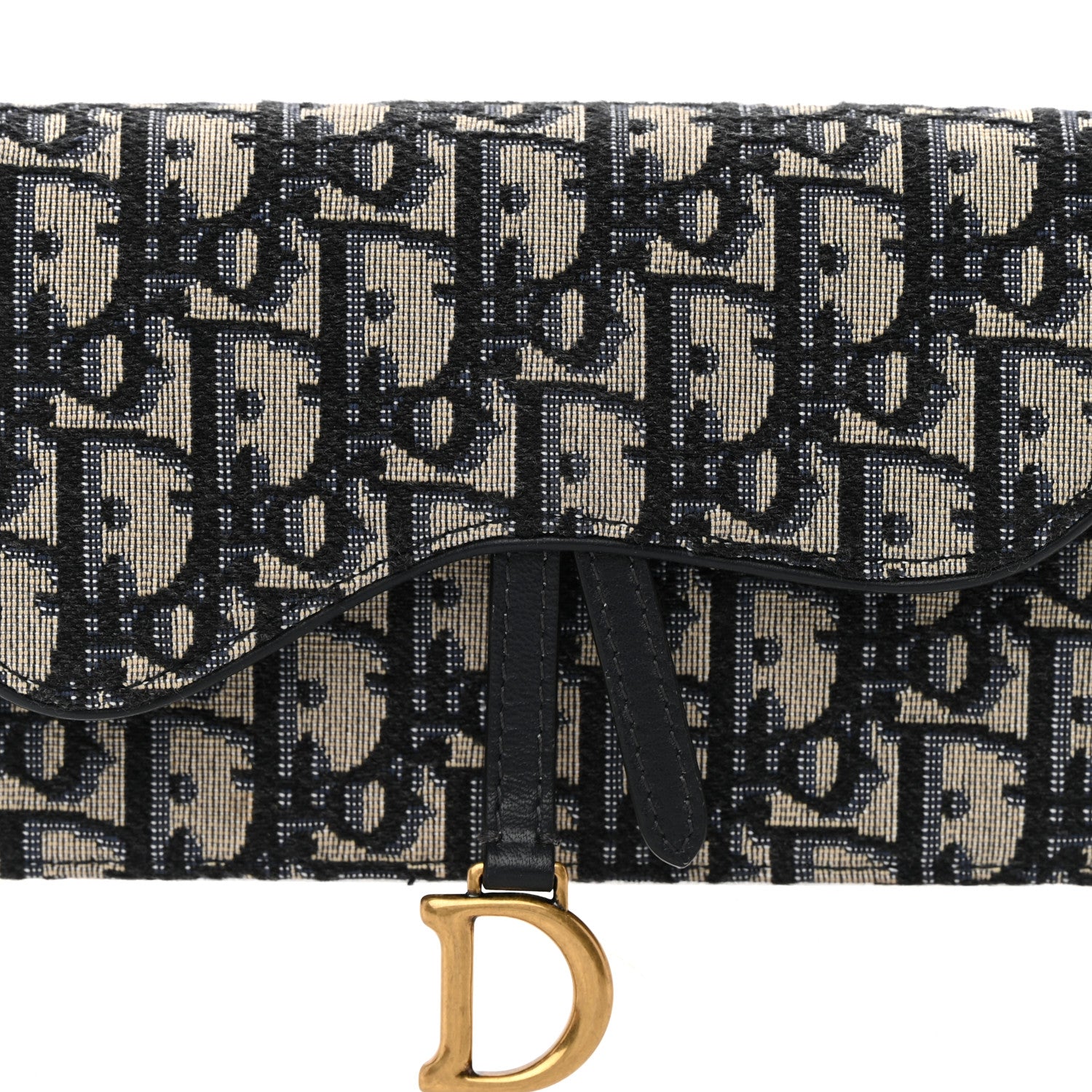 Christian Dior Oblique Saddle Belt Bag Blue 9 of 13