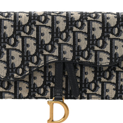 Christian Dior Oblique Saddle Belt Bag Blue 9 of 13