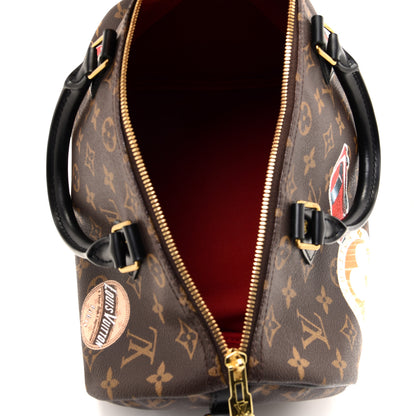 Louis Vuitton Monogram My World Tour Speedy Bandouliere 30 Black 4 of 9