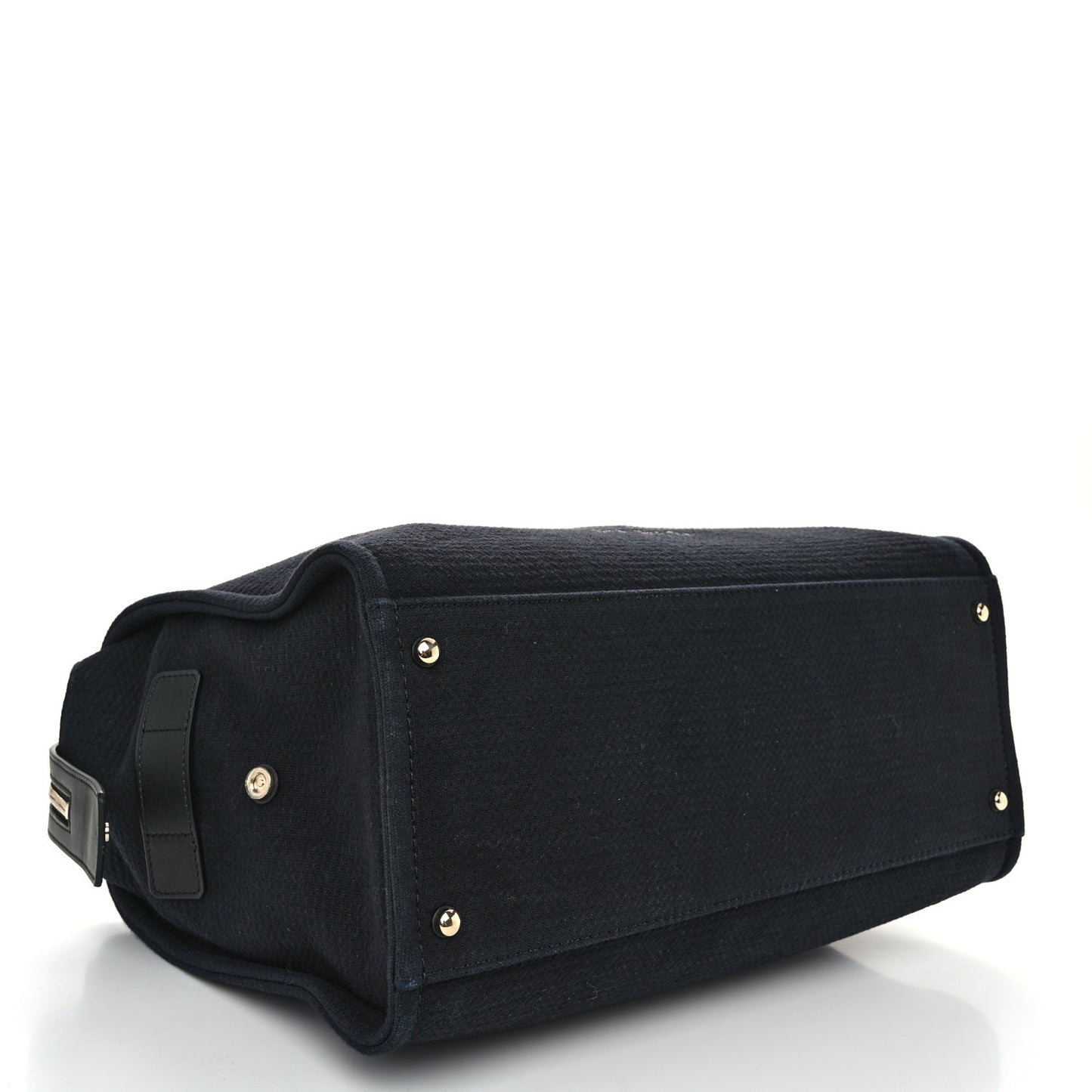 Mixed Fibers Large Deauville Bowling Bag  Black