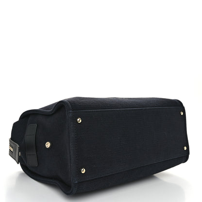 Chanel Mixed Fibers Large Deauville Bowling Bag  Black 4 of 10
