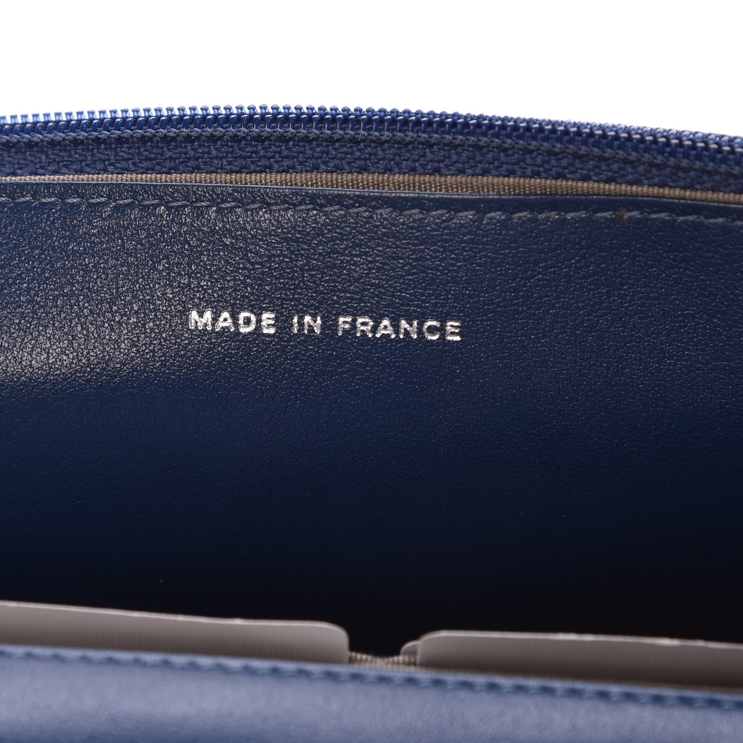 Chanel Patent Quilted Brilliant Wallet On Chain WOC Blue 7 of 11