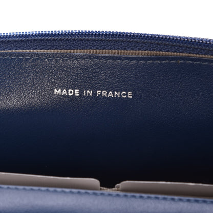 Chanel Patent Quilted Brilliant Wallet On Chain WOC Blue 7 of 11
