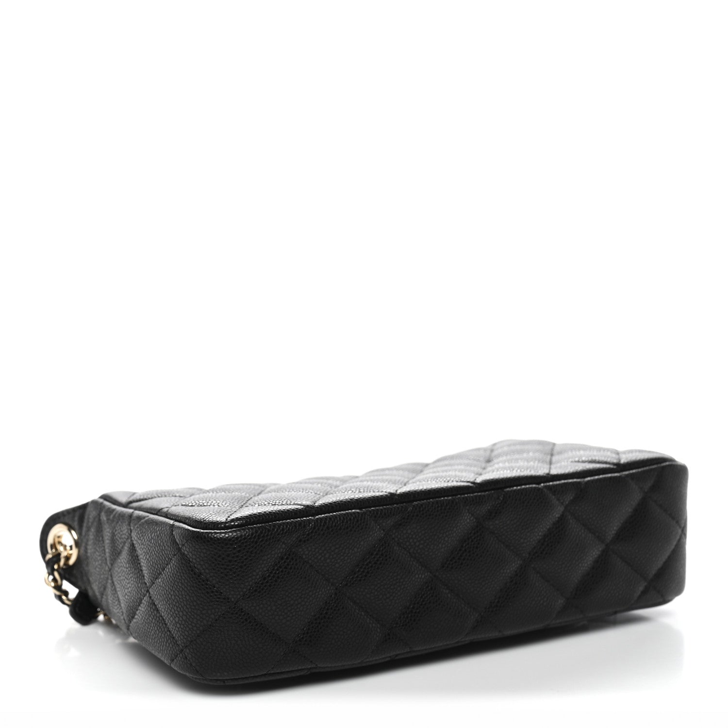Chanel Caviar Quilted Purse With Chain Black 4 of 11