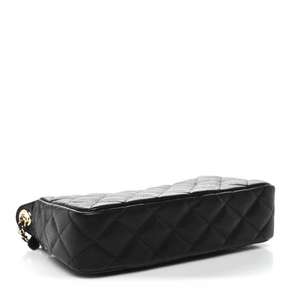 Chanel Caviar Quilted Purse With Chain Black 4 of 11