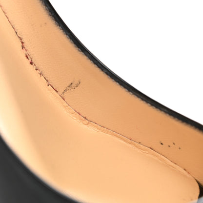 Christian Louboutin Patent Fetish Peep 130 Pumps 36 Black 8 of 9
