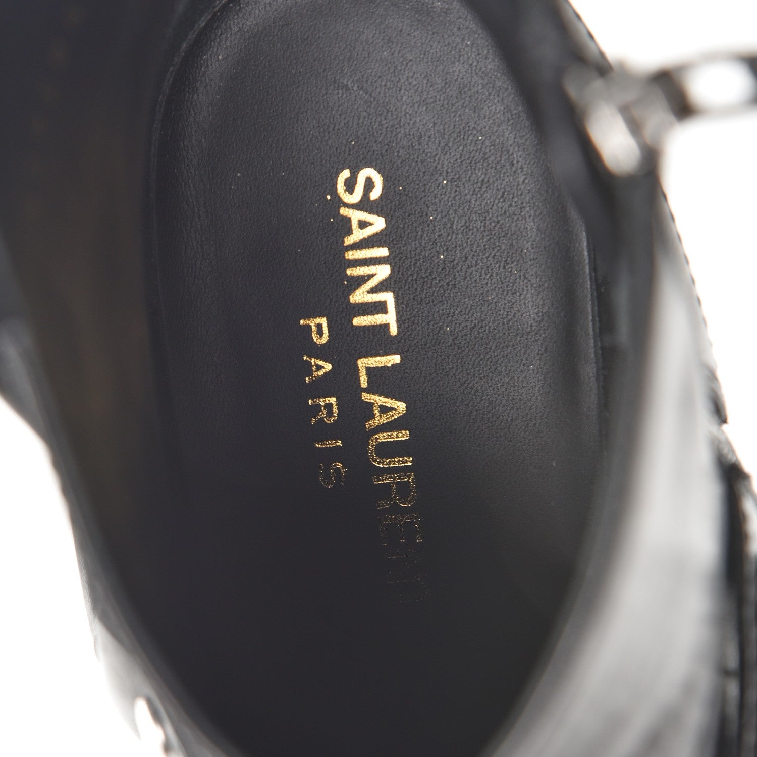 Saint Laurent Calfskin Chain Harness Curtis 80 Ankle Boots 37 Black 7 of 10