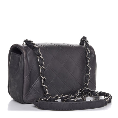 Chanel Calfskin Diamond Embossed New Chic Flap Grey 3 of 6