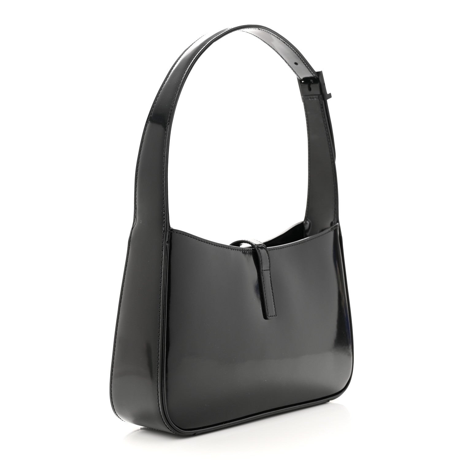 Saint Laurent Patent Le 5 A 7 Hobo Black 3 of 10
