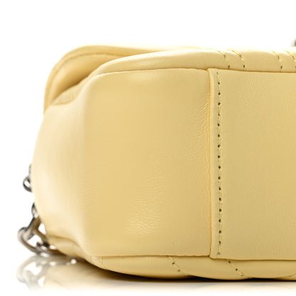 Gucci Lambskin Matelasse Small GG Marmont Shoulder Bag Yellow 9 of 12