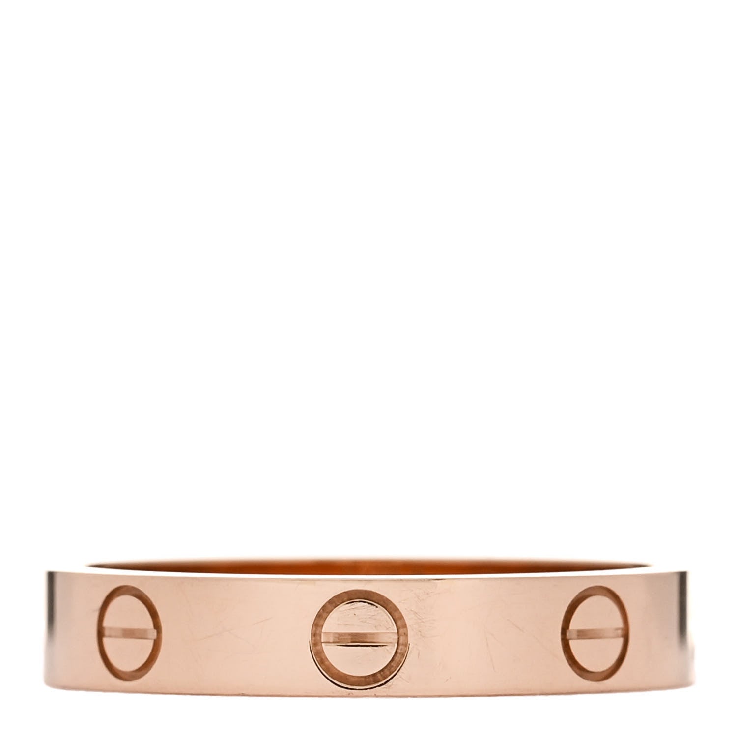 Cartier 18K Pink Gold 3.5mm LOVE Wedding Band Ring 56 7.5 3 of 5