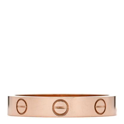 Cartier 18K Pink Gold 3.5mm LOVE Wedding Band Ring 56 7.5 3 of 5