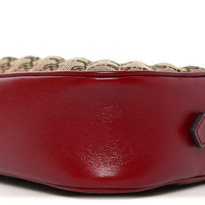 Gucci Monogram Azalea Calfskin Matelasse Diagonal Small GG Marmont Chain Shoulder Bag Beige Ebony New Cherry Red 10 of 10