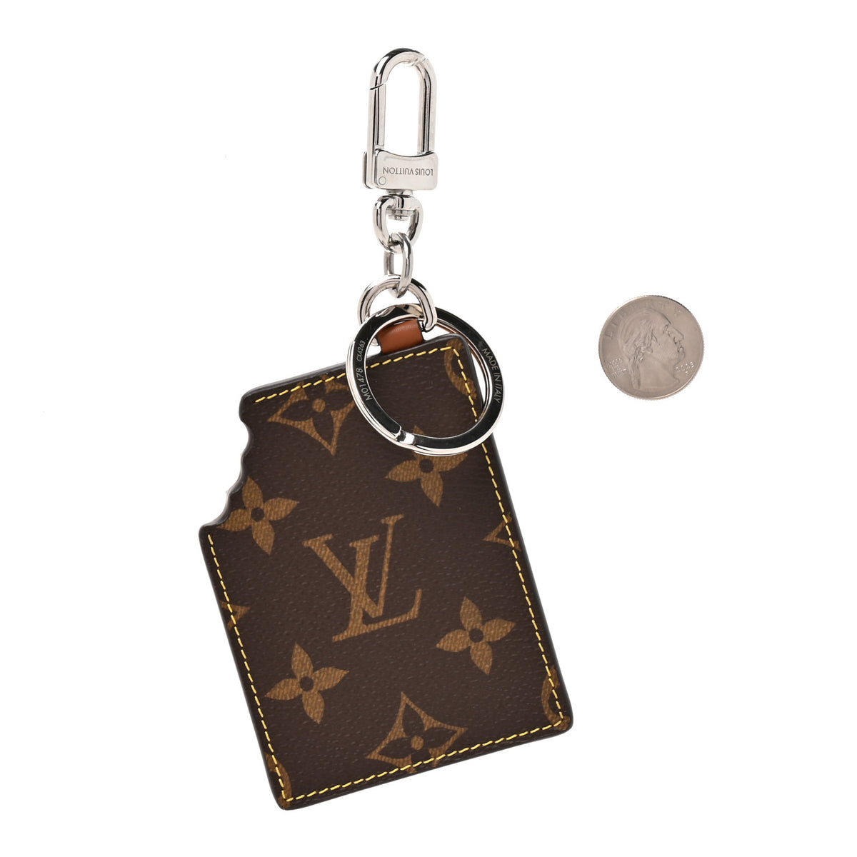 Louis Vuitton Monogram LV Chocolate Bar Bag Charm Key Holder 2 of 4