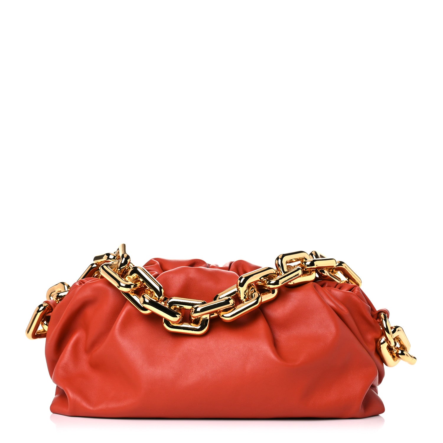 Bottega Veneta Calfskin The Pouch Chain Maple 1 of 9