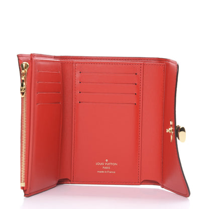 Louis Vuitton Monogram Flower Lock Compact Wallet Coquelicot 5 of 8