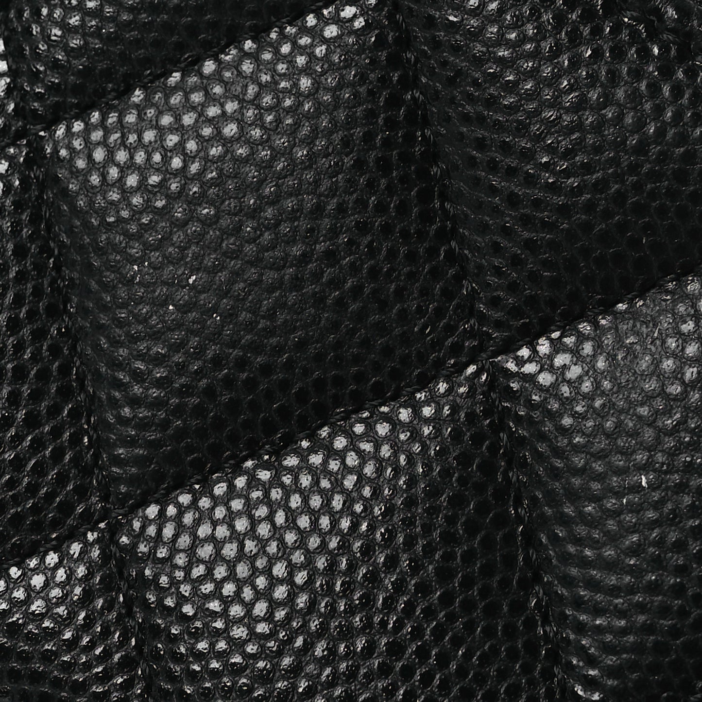 Caviar Quilted Flap Card Holder Chain Wristlet Black