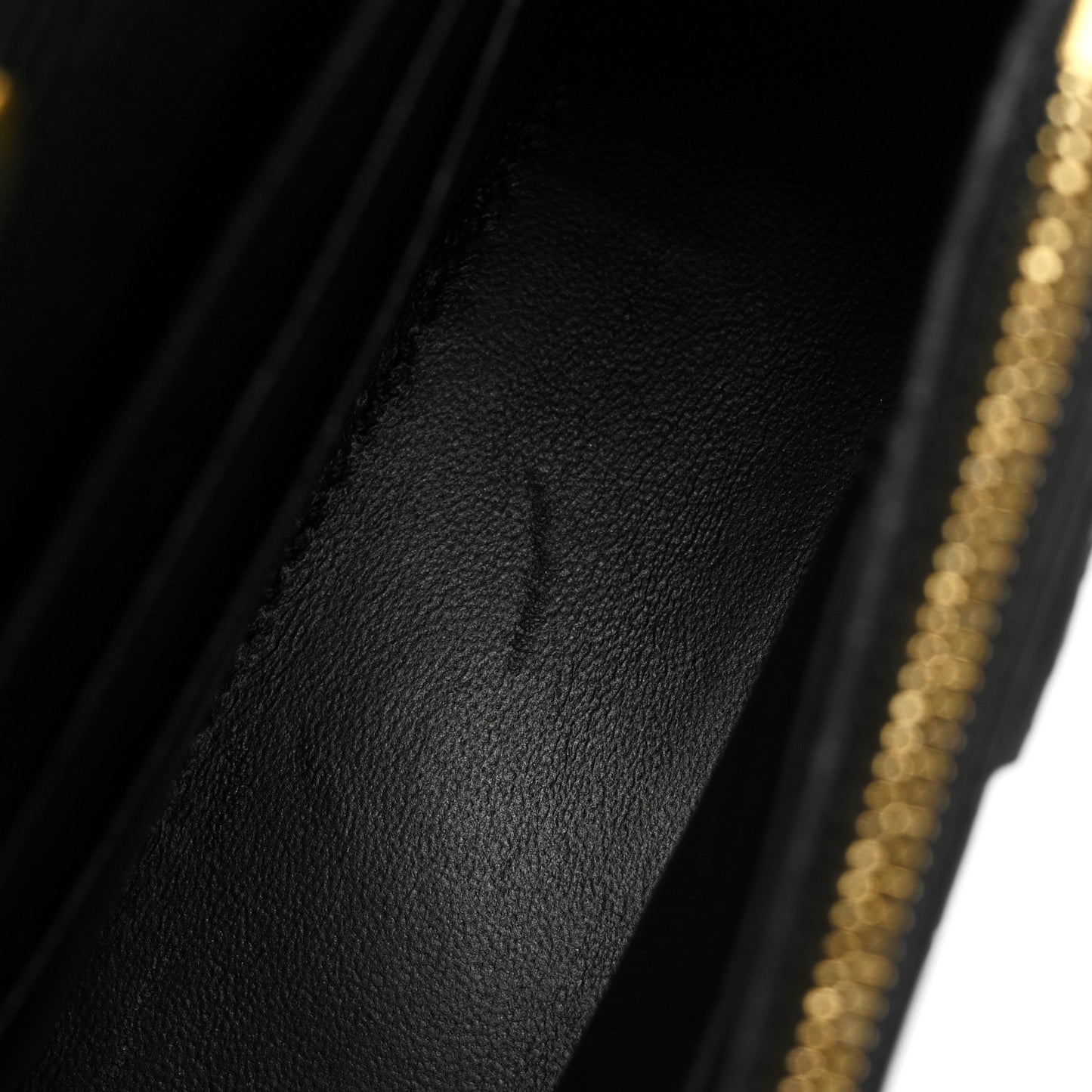 Shiny Calfskin Crocodile Embossed Hourglass Chain Bag Black