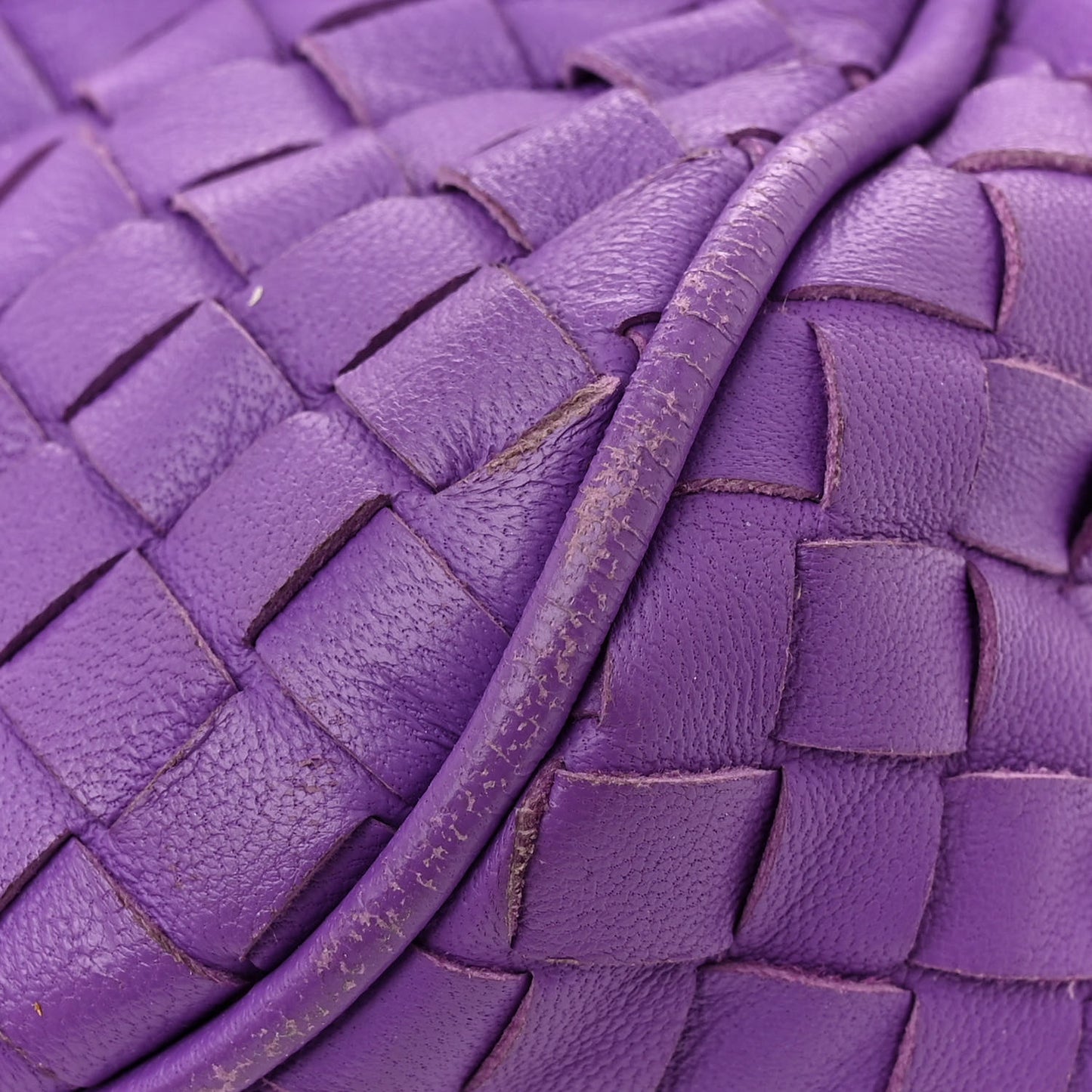 Nappa Intrecciato Shoulder Bag Byzantine