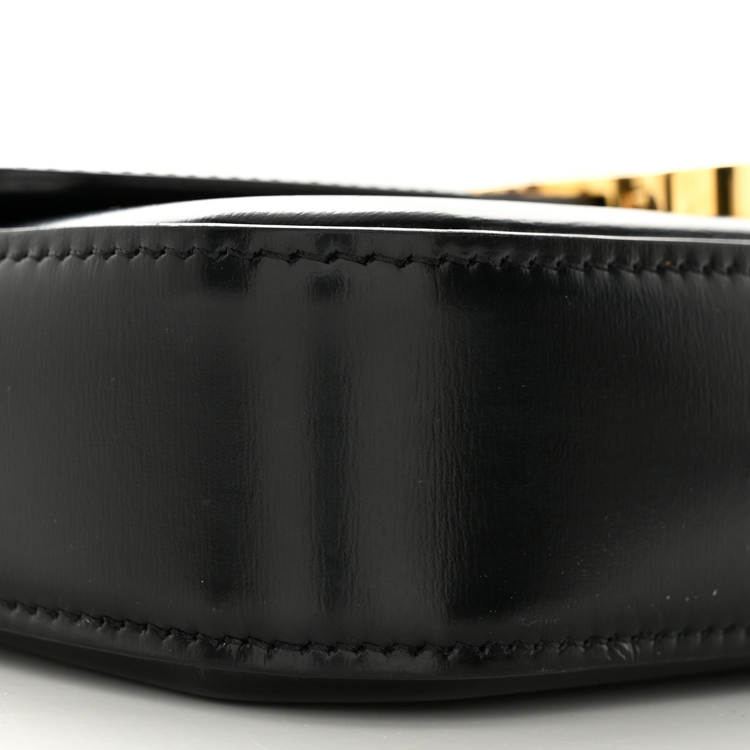 Celine Shiny Calfskin Triomphe Shoulder Bag Black 5 of 12