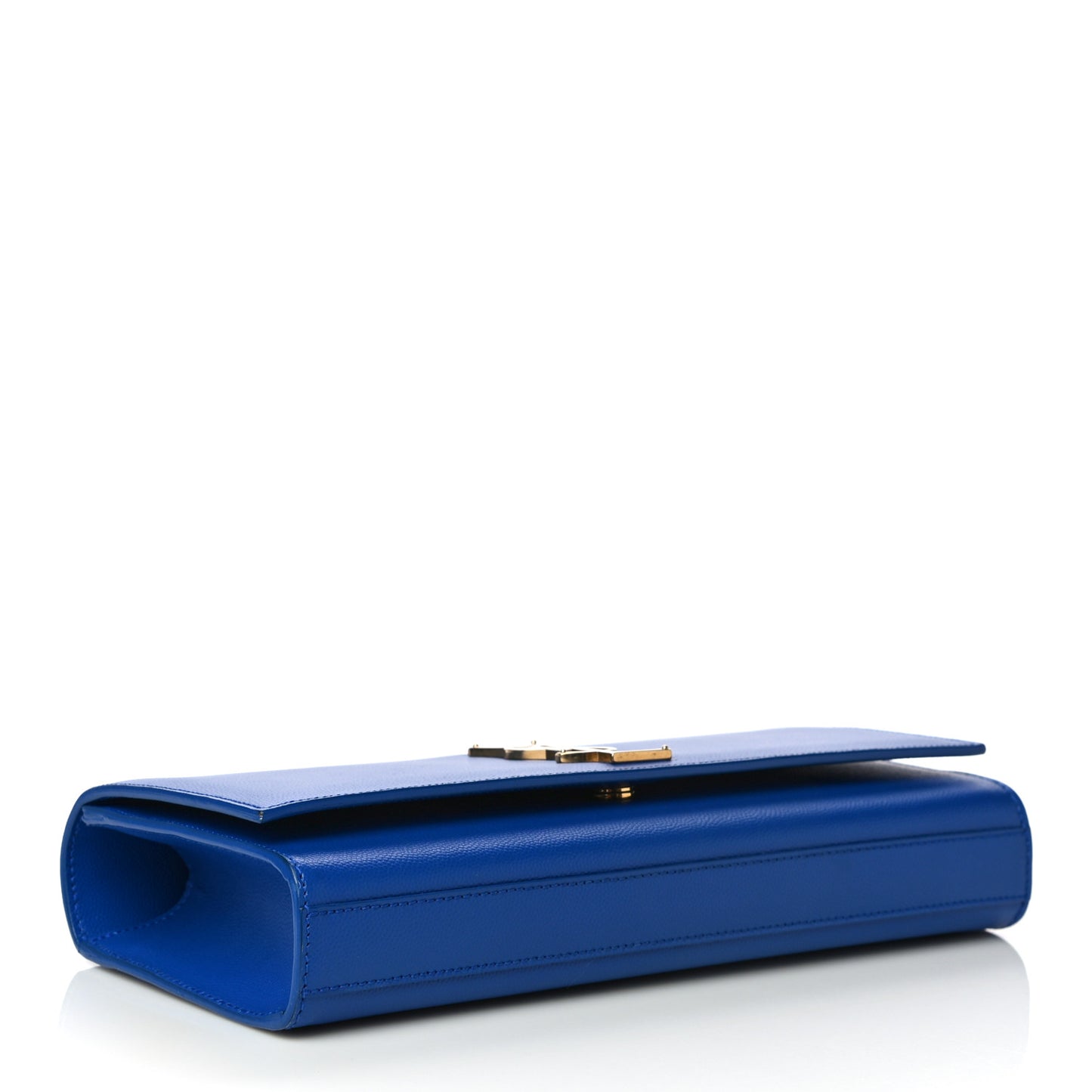 Grain De Poudre Classic Monogram Cassandre Clutch Blue Majorelle