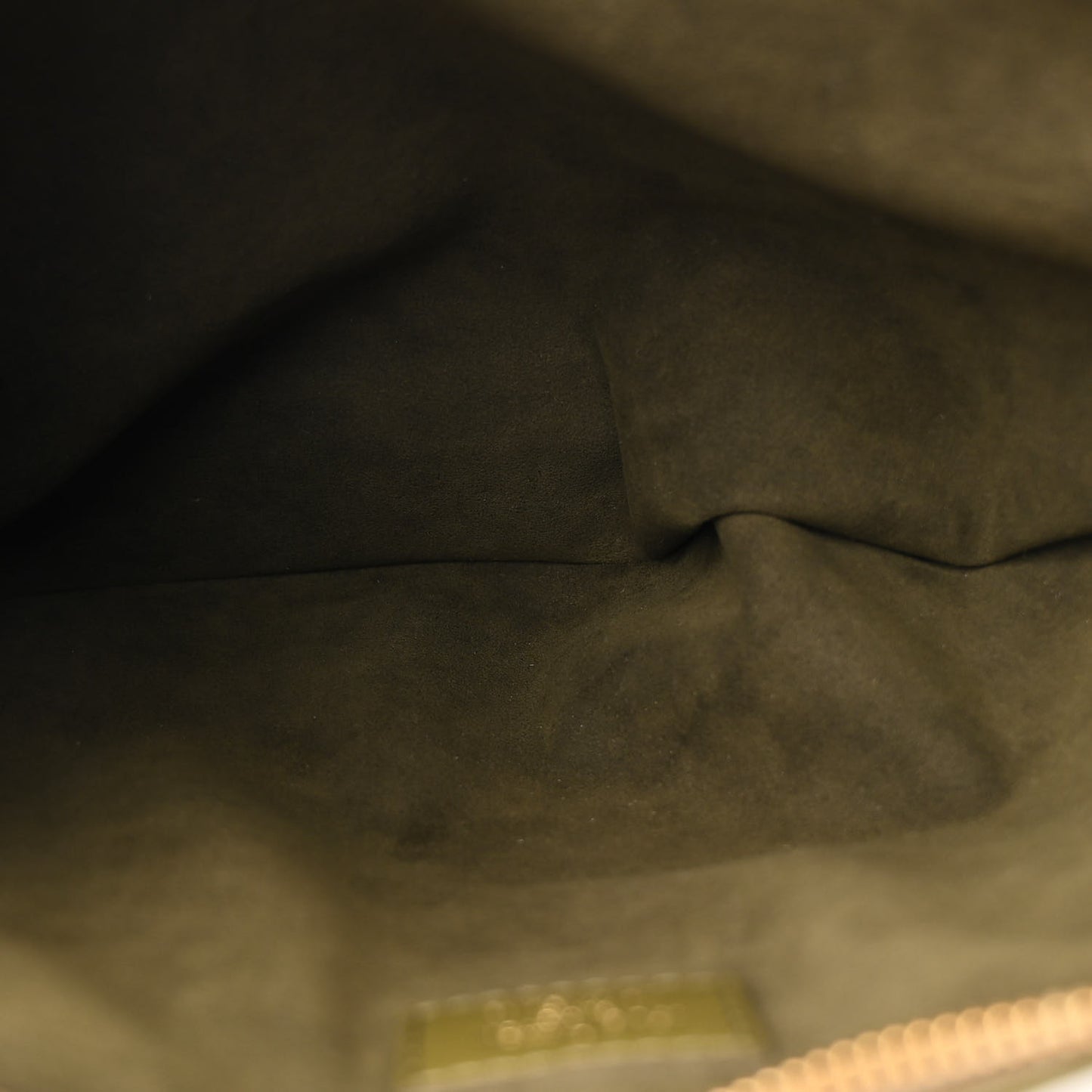 Lambskin Embossed Monogram Coussin MM Khaki