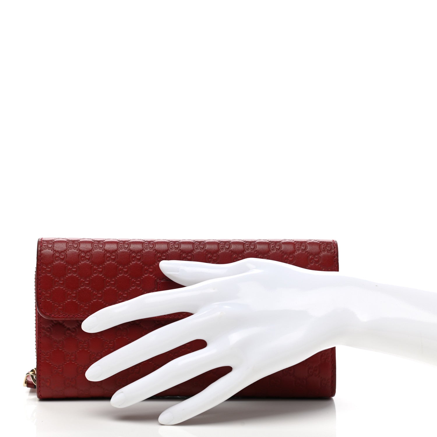 Gucci Soft Microguccissima Continental Zip Wallet Red 2 of 14