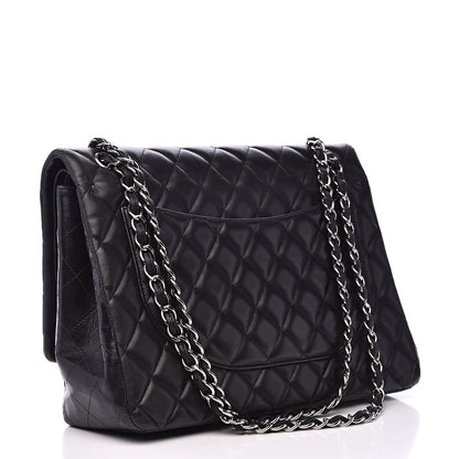 Chanel Lambskin Quilted Maxi Double Flap Black 3 of 22