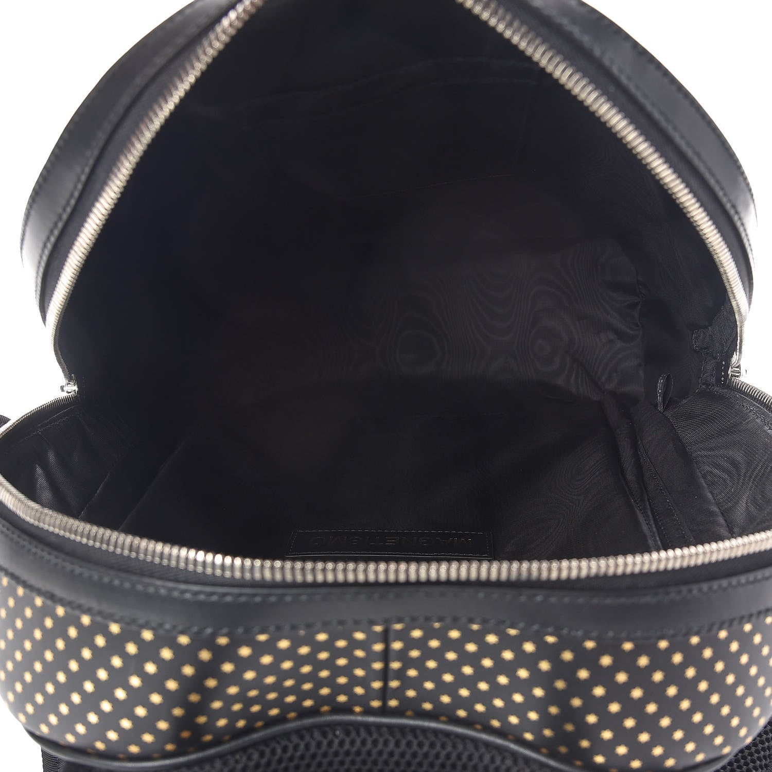 Gucci X SEGA Calfskin GUCCY Stars Dome Backpack Black Gold 5 of 10