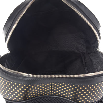Gucci X SEGA Calfskin GUCCY Stars Dome Backpack Black Gold 5 of 10