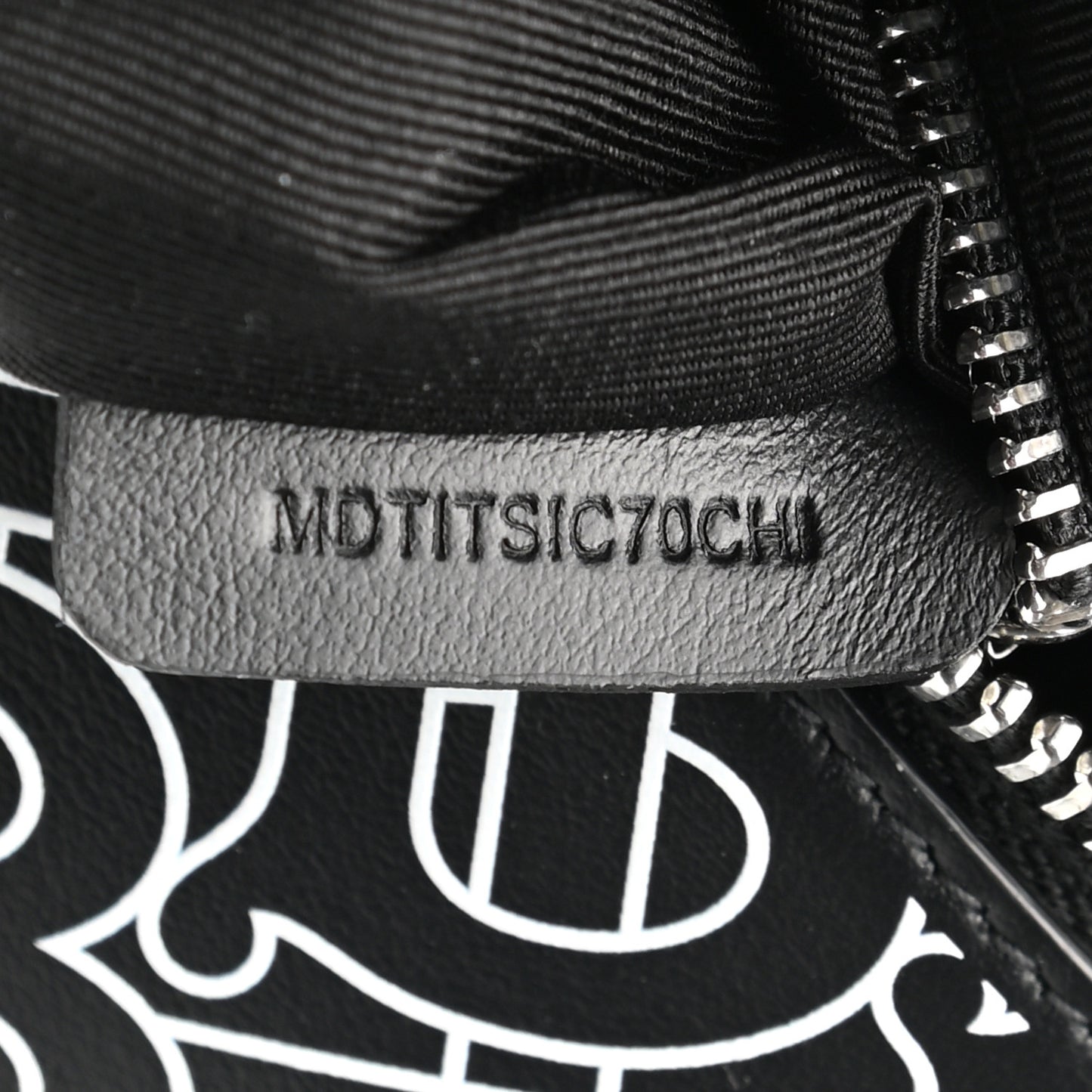 Calfskin Monogram Washbag Black White